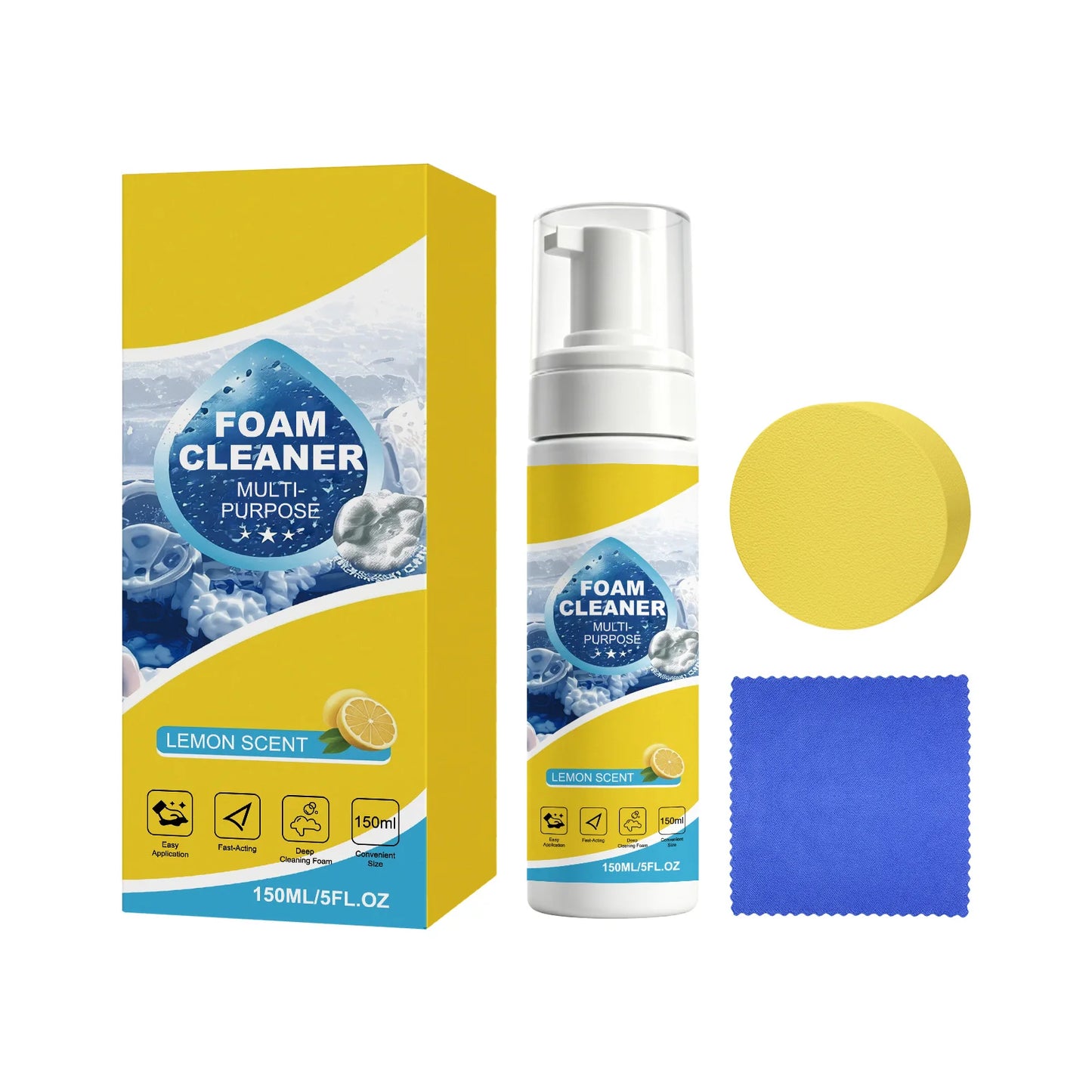 Multi-Purpose Car Interior Foam Cleaner & Detailing Kit