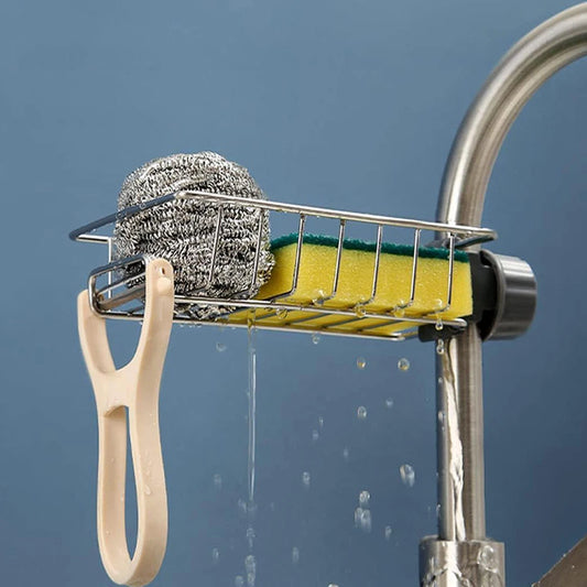 Premium Faucet Mounted Kitchen Sink Sponge Holder