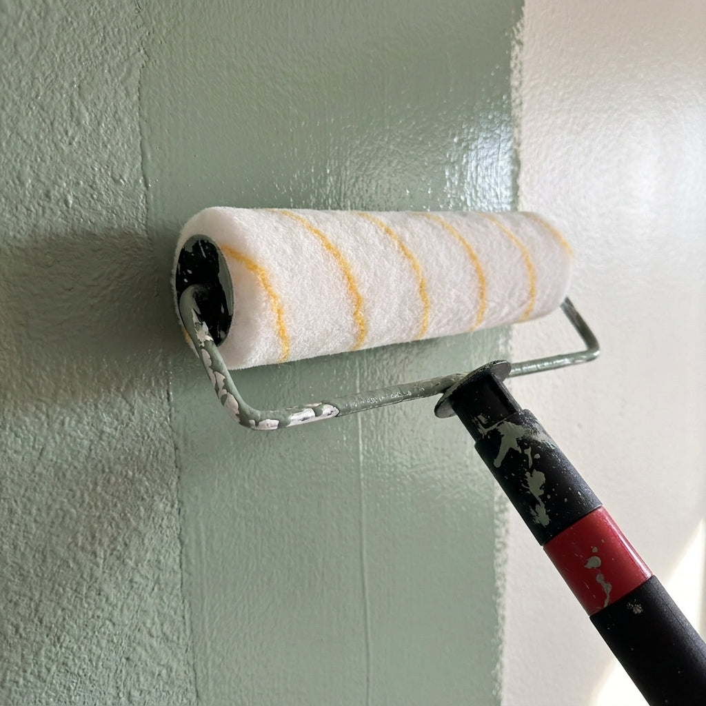 4-Piece Microfiber Paint Roller & Handle Set
