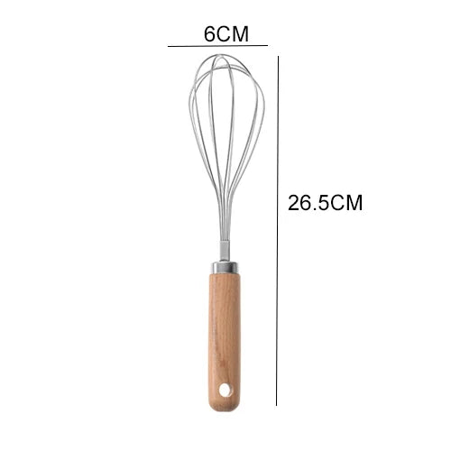 Premium Wood Handle Stainless Steel Kitchen Gadgets