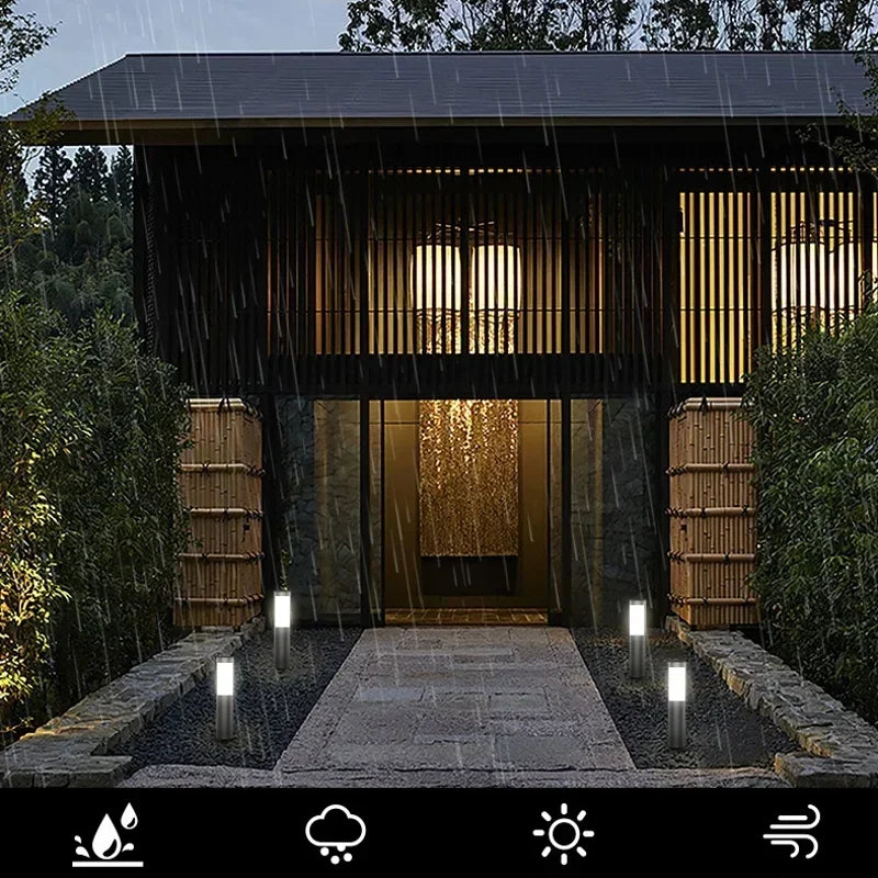 Stainless Steel Solar LED Pathway Lights