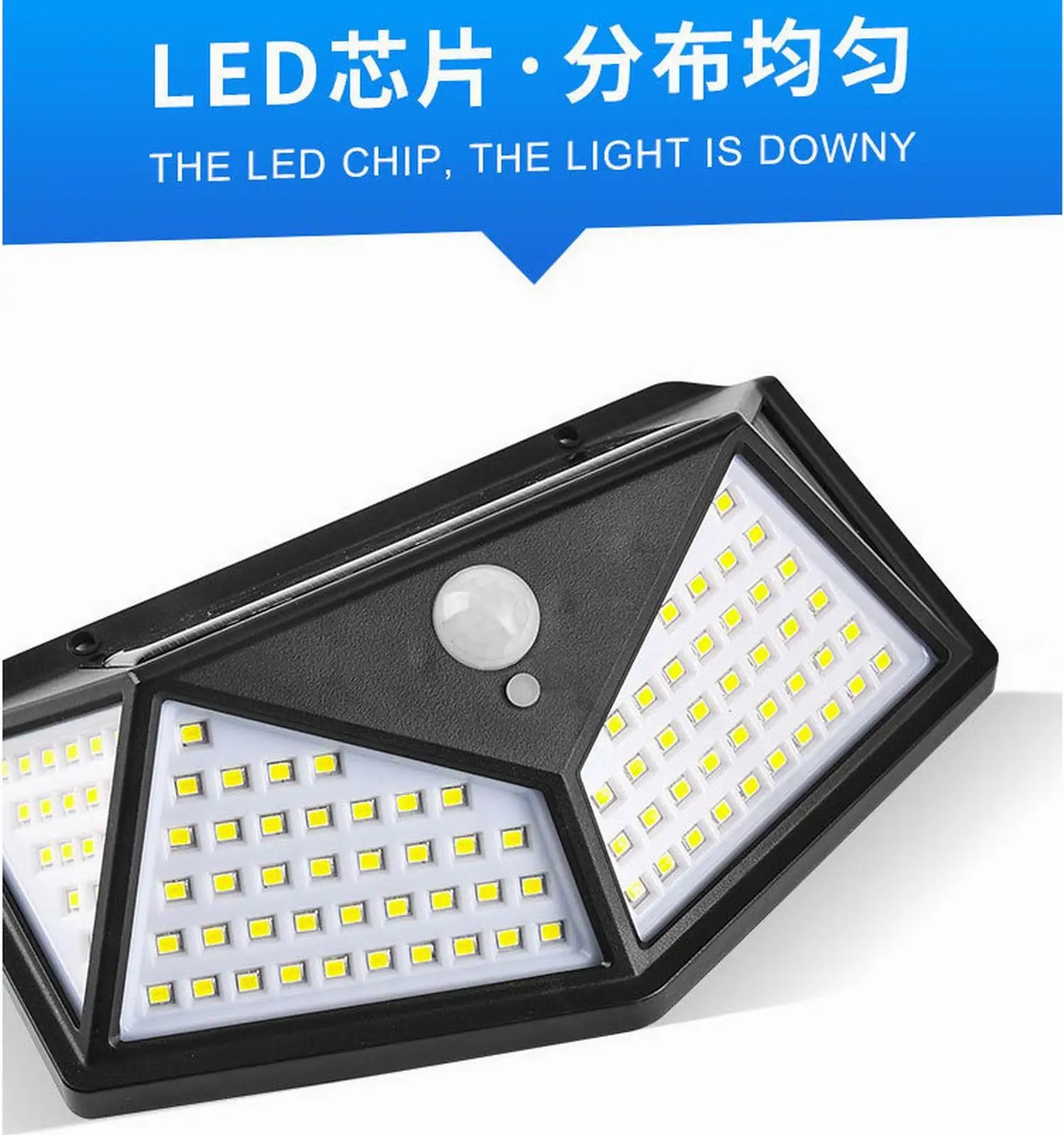 100 LED Solar Motion Sensor Security Light