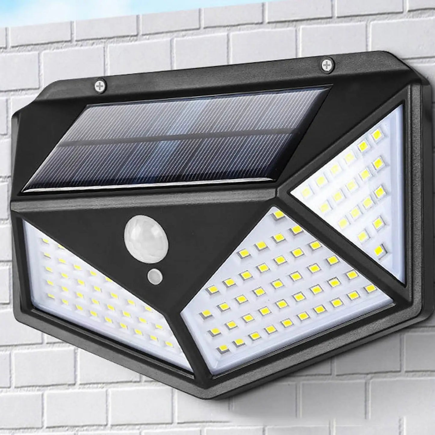 100 LED Solar Motion Sensor Security Light