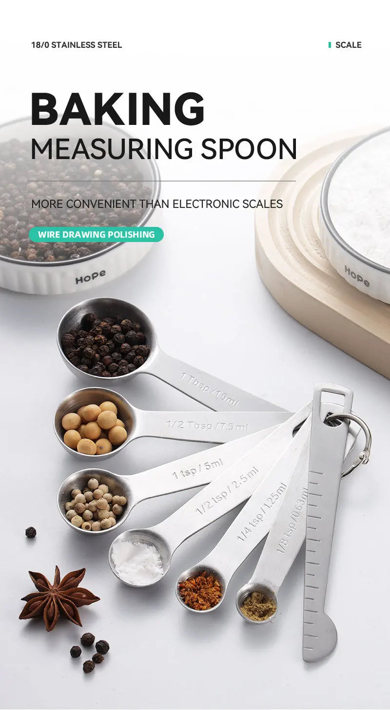 Premium Stainless Steel Measuring Spoon Set