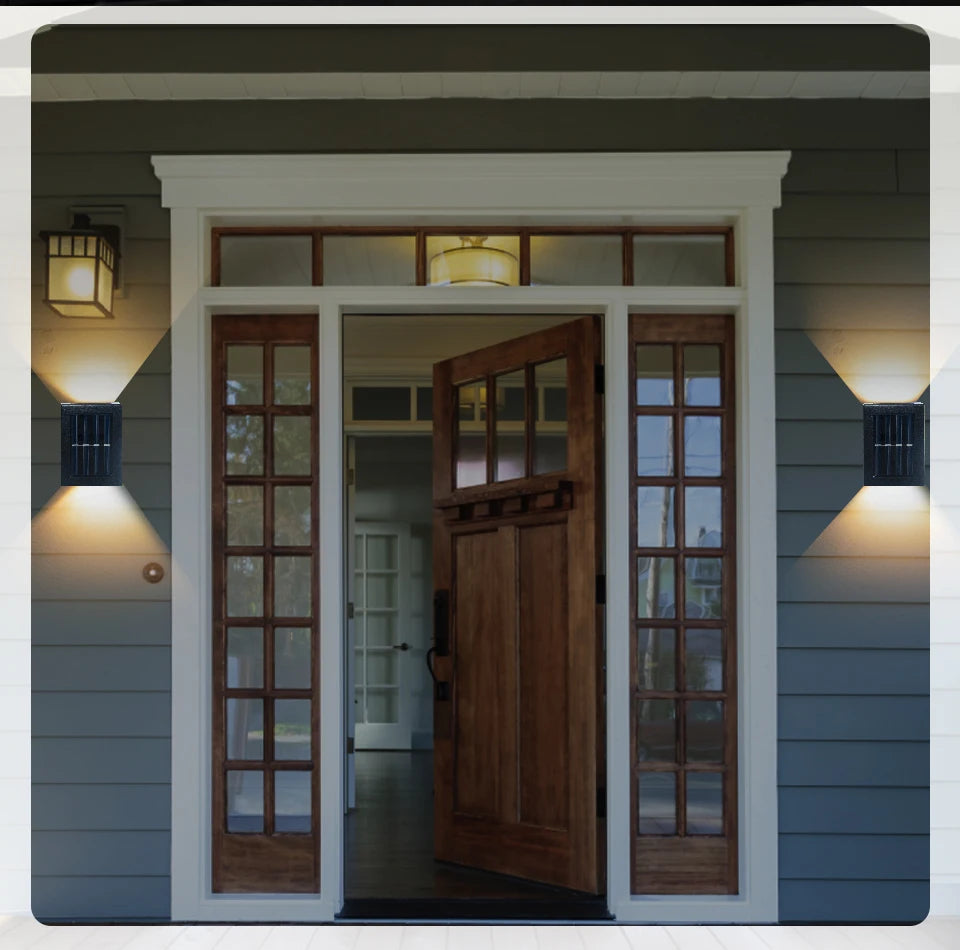 Modern Solar Up and Down Wall Lights