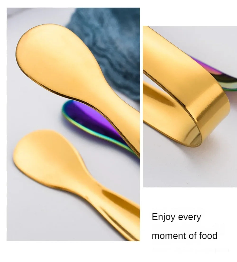 Premium Mini Stainless Steel Serving Tongs