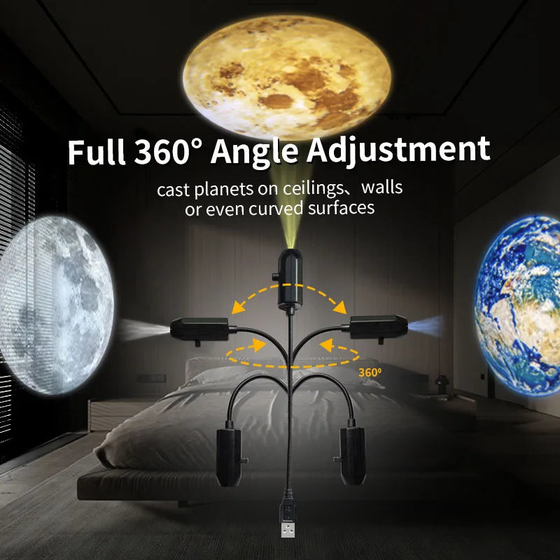 Premium USB Rotating Holiday & Galaxy Projector