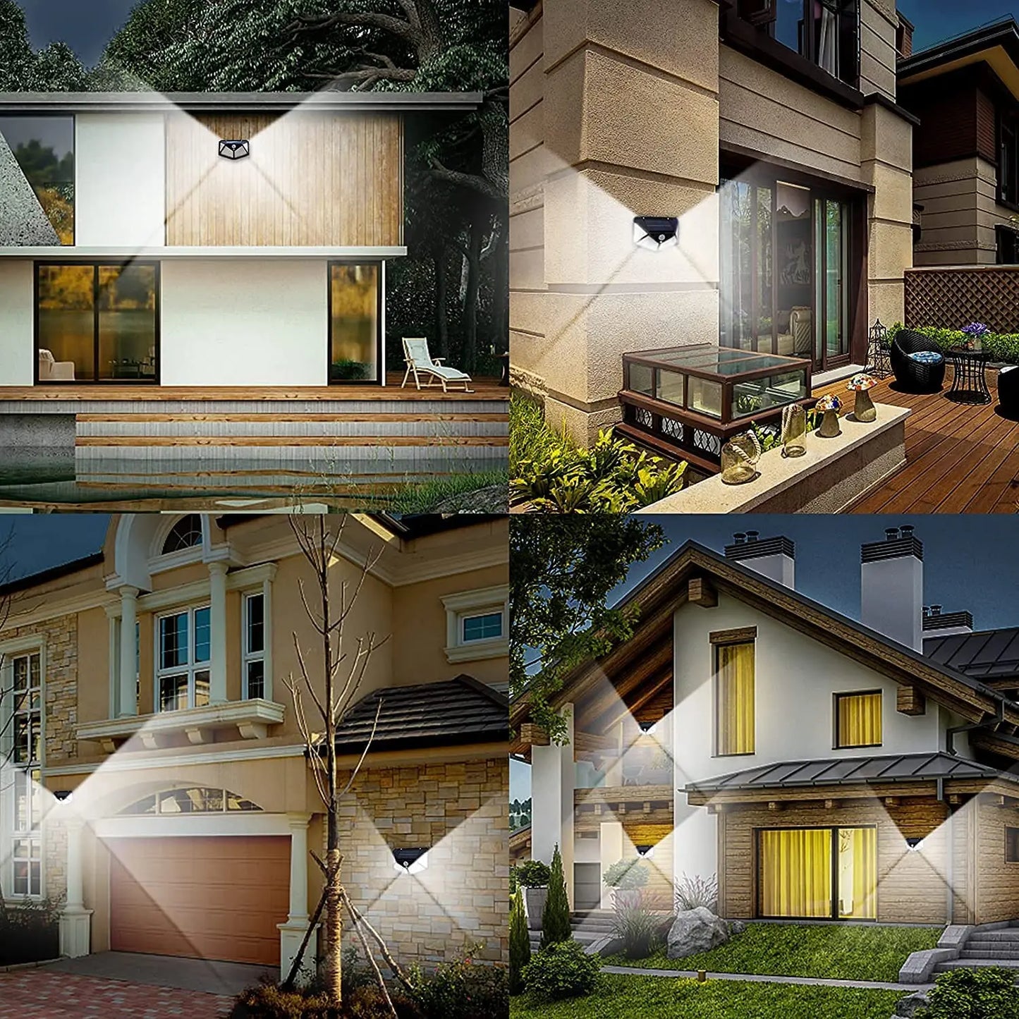 100 LED Solar Motion Sensor Security Light