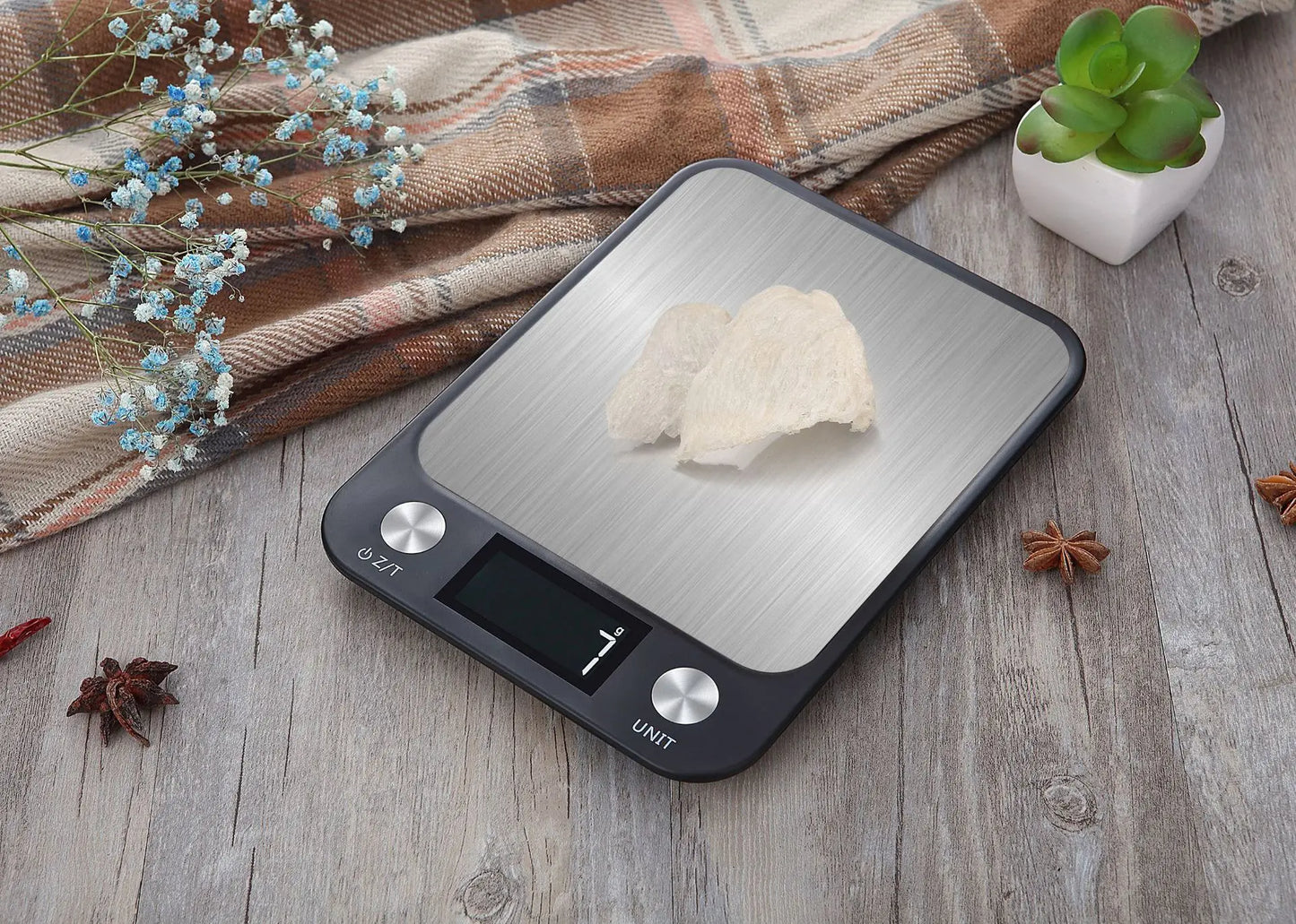 15kg Digital Kitchen Scale & Food Balance (Stainless Steel)