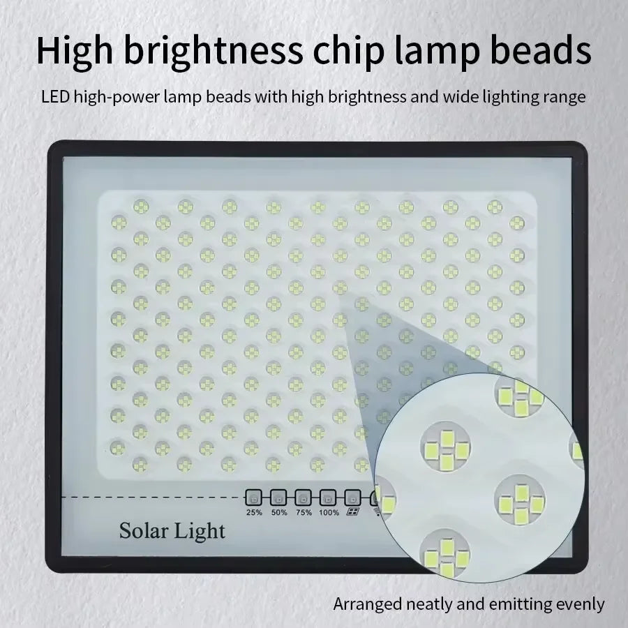 Dimmable Solar LED Floodlight with Remote Control