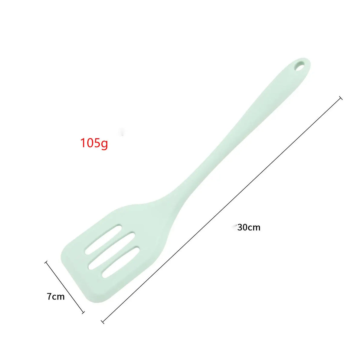 Premium Seamless Silicone Slotted Turner Spatula