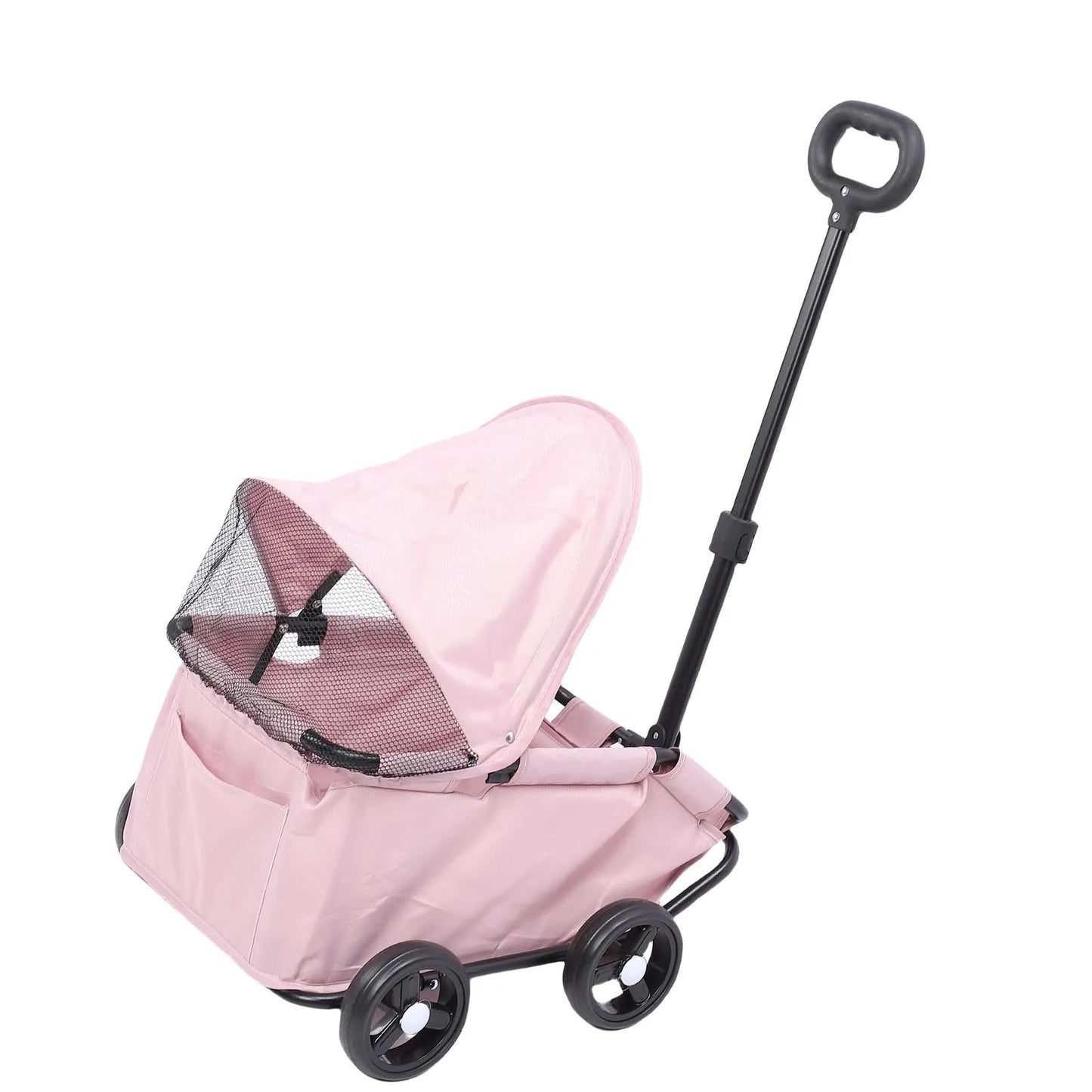 Premium Foldable 4-Wheel Pet Stroller with Canopy
