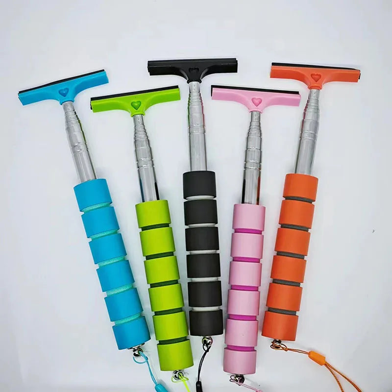 Telescopic Car Rearview Mirror Wiper & Glass Squeegee
