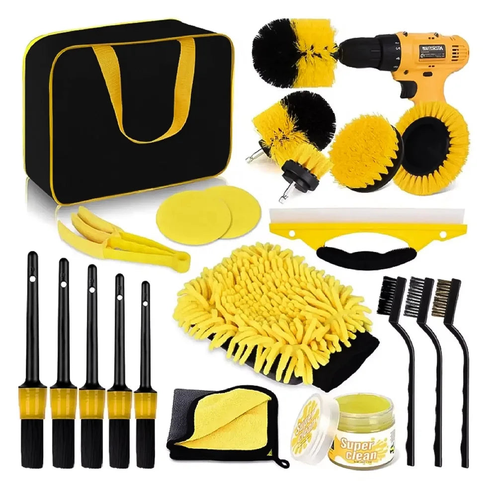 Comprehensive Car Detailing Brush & Polishing Kit