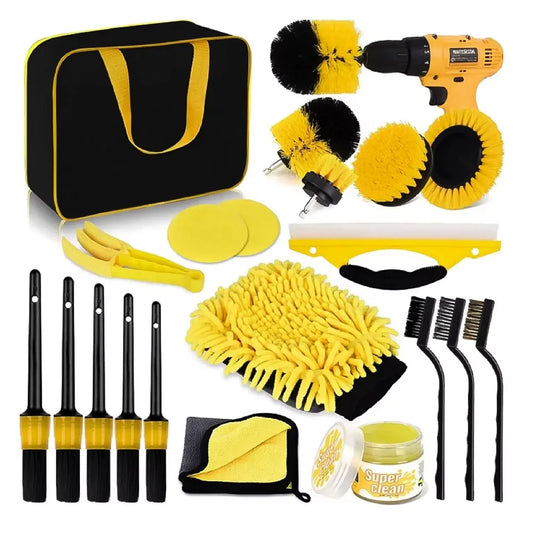 Comprehensive Car Detailing Brush & Polishing Kit