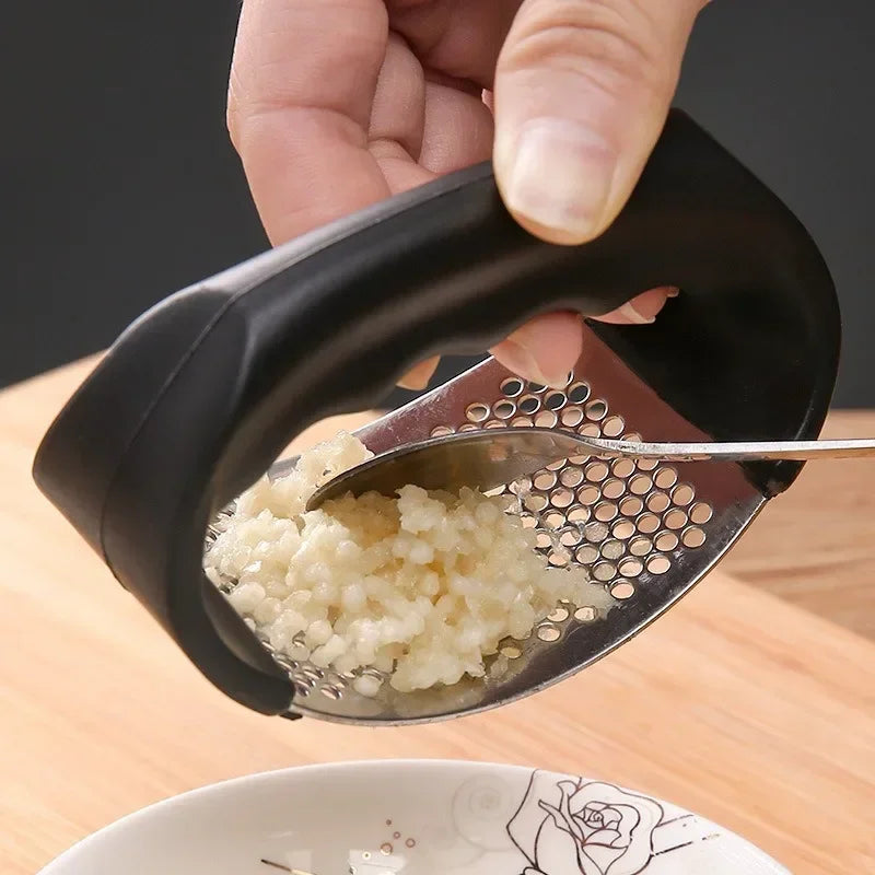 Premium Stainless Steel Rocking Garlic Press & Mincer
