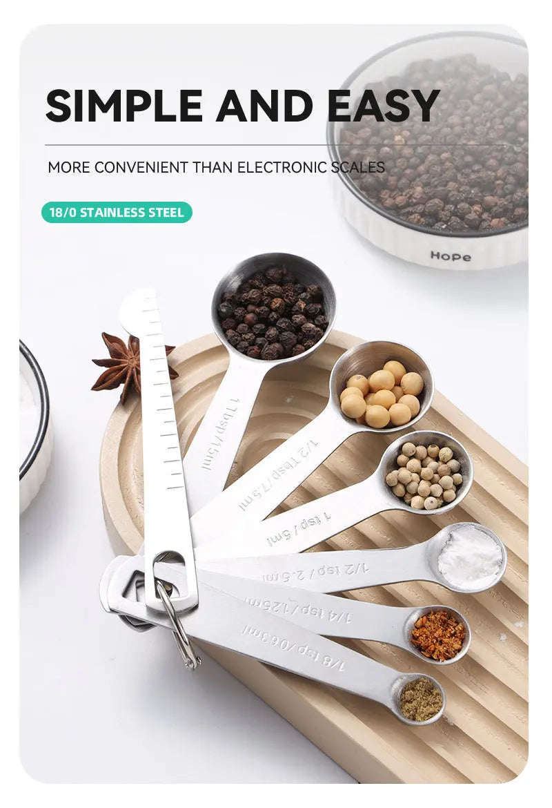 Premium Stainless Steel Measuring Spoon Set