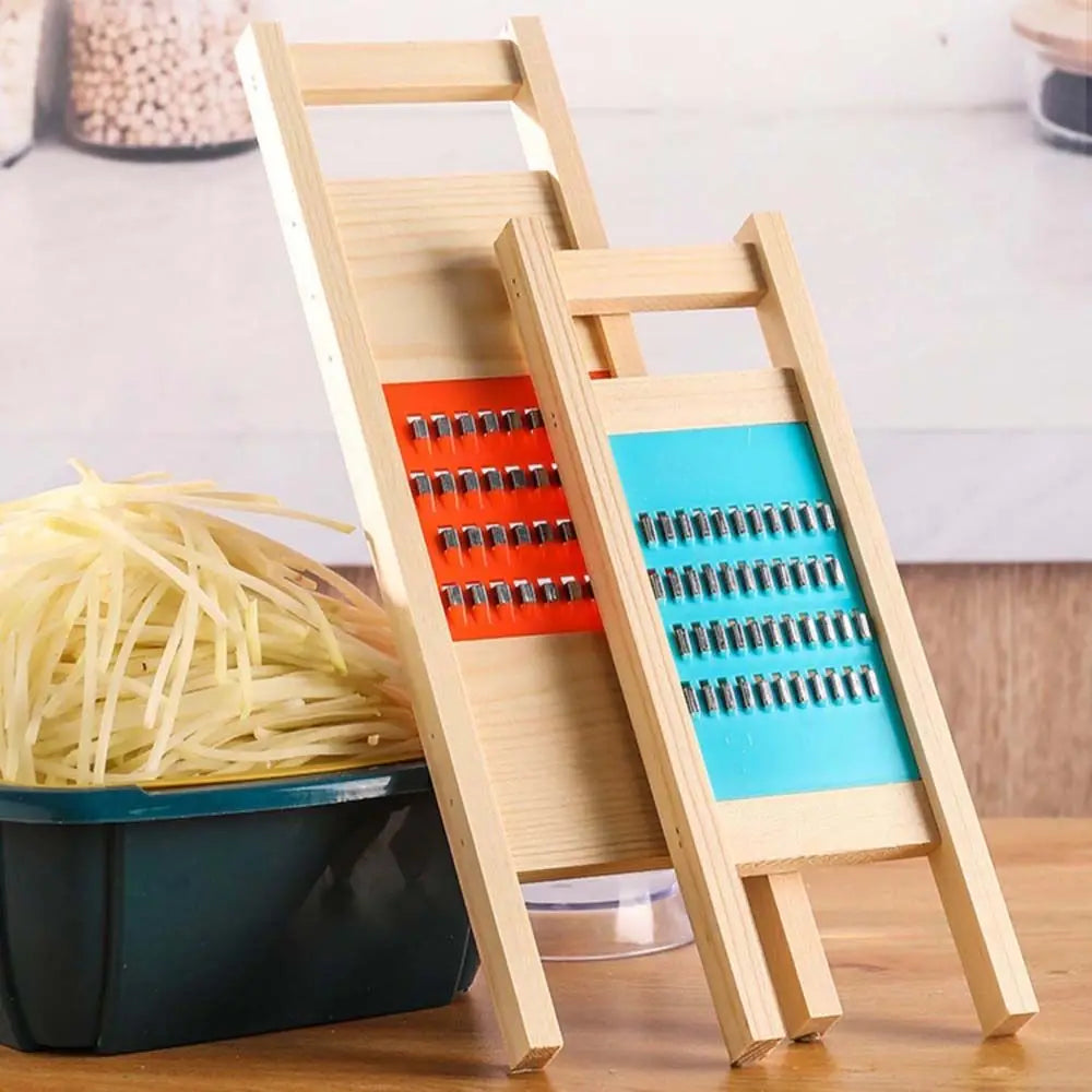 Premium Wooden Handheld Vegetable Slicer & Grater