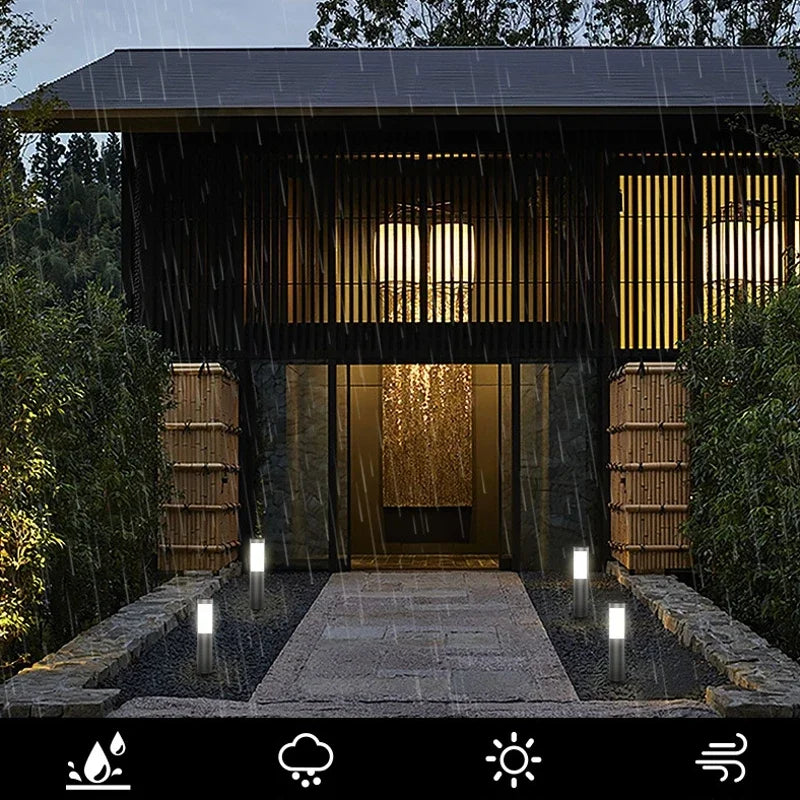 Stainless Steel Solar LED Pathway Lights