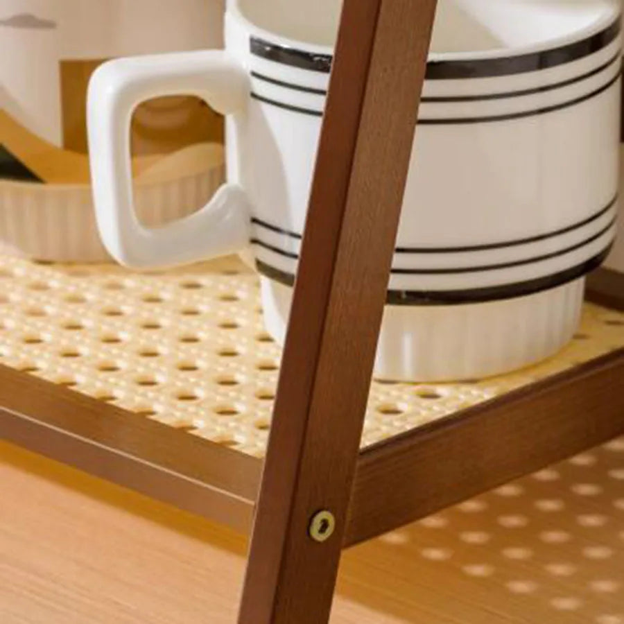 2-Tier Bamboo Countertop Organizer & Storage Shelf
