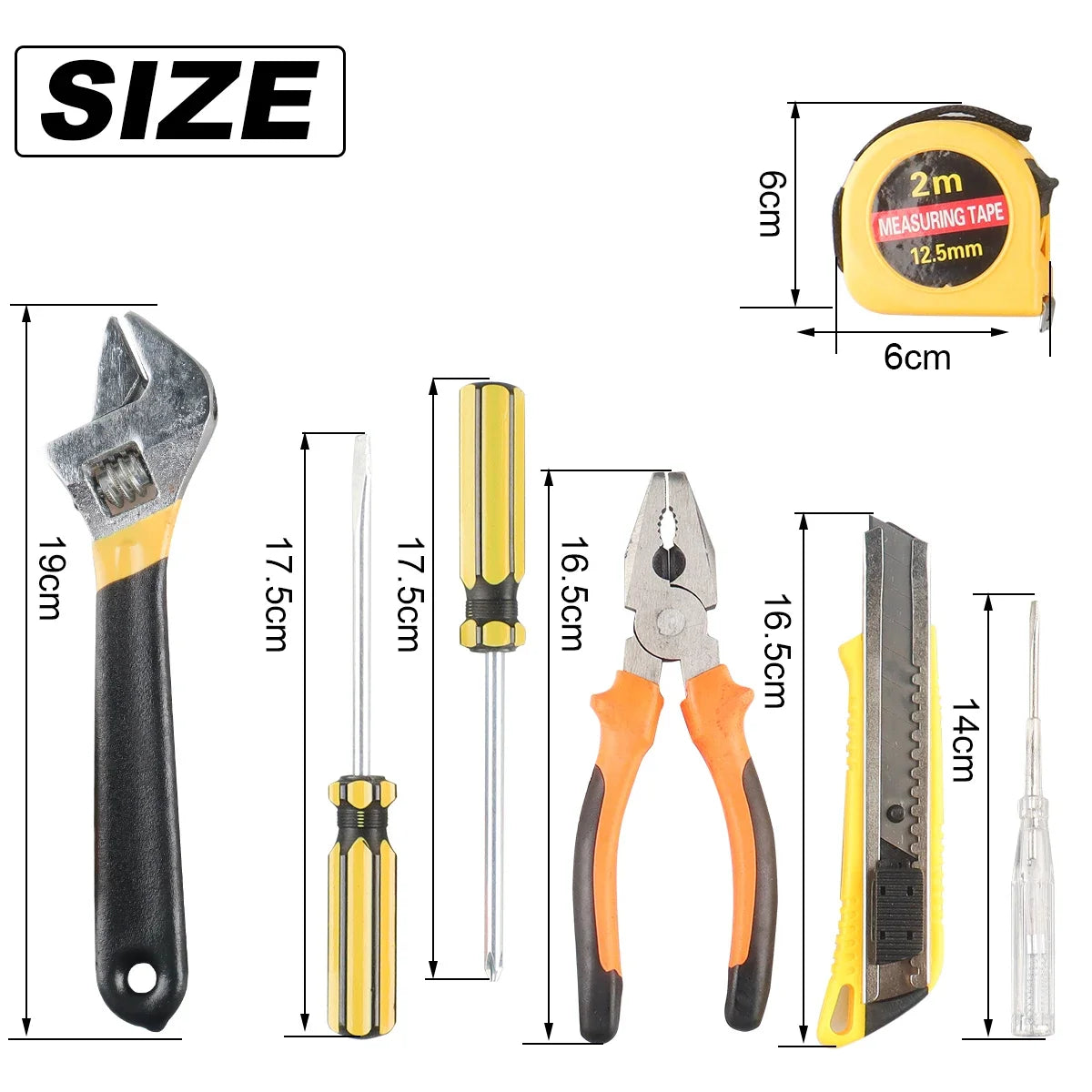 Compact Apartment Tool Kit with Storage Case