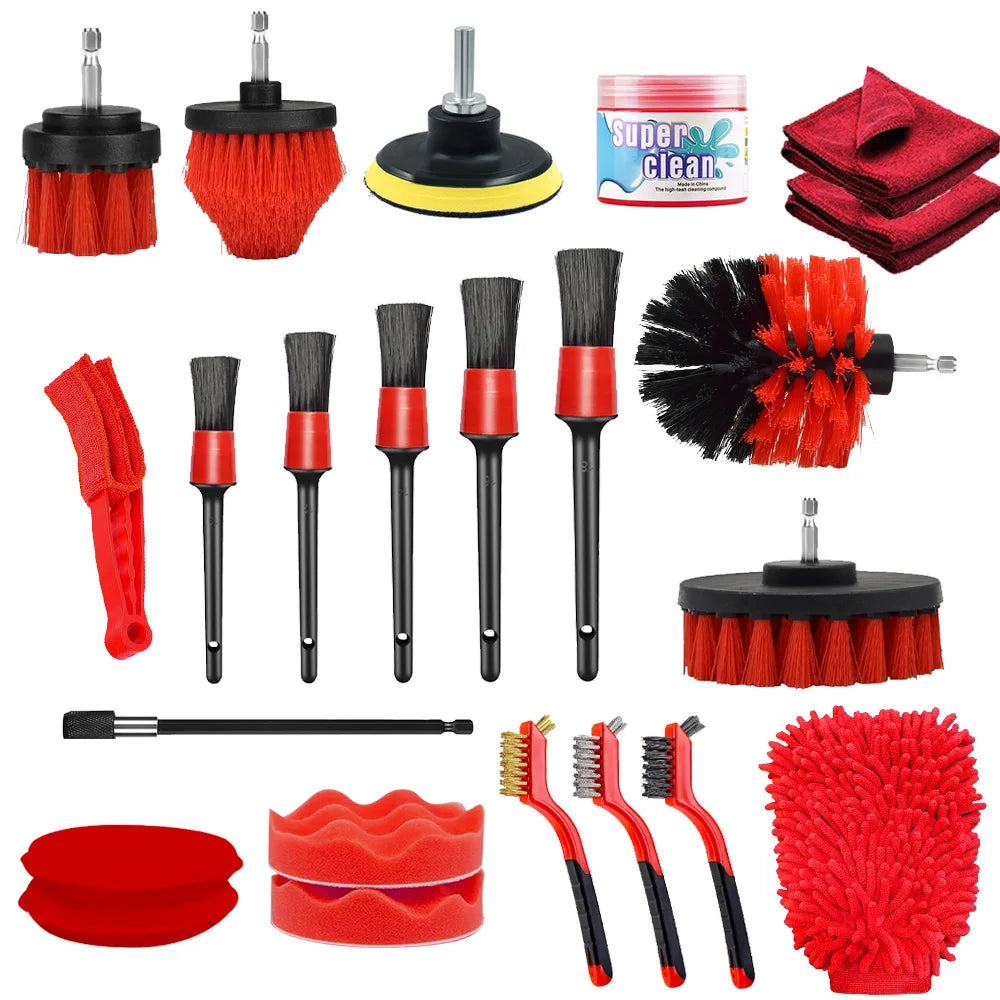 Comprehensive Car Detailing Brush & Polishing Kit