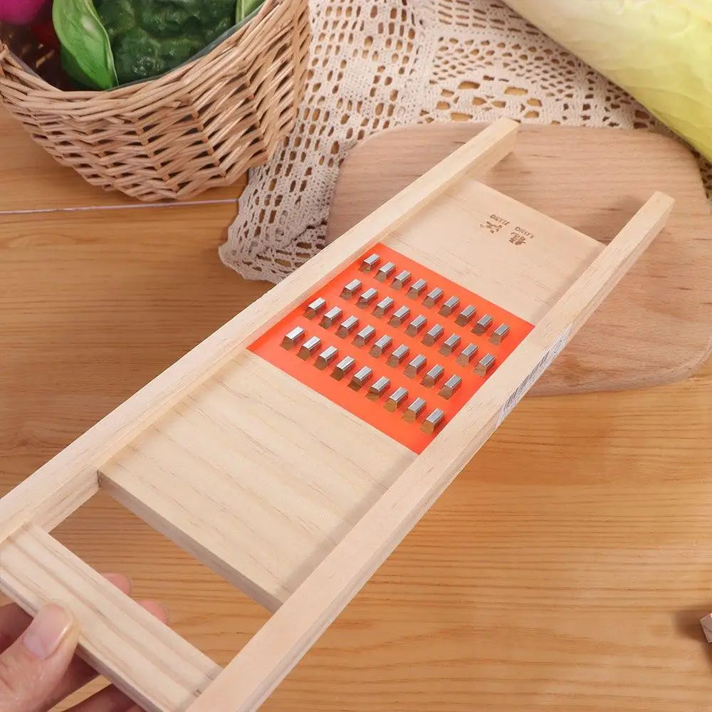 Premium Wooden Handheld Vegetable Slicer & Grater