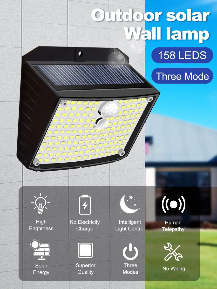 Wireless Solar Motion Sensor Security Lights