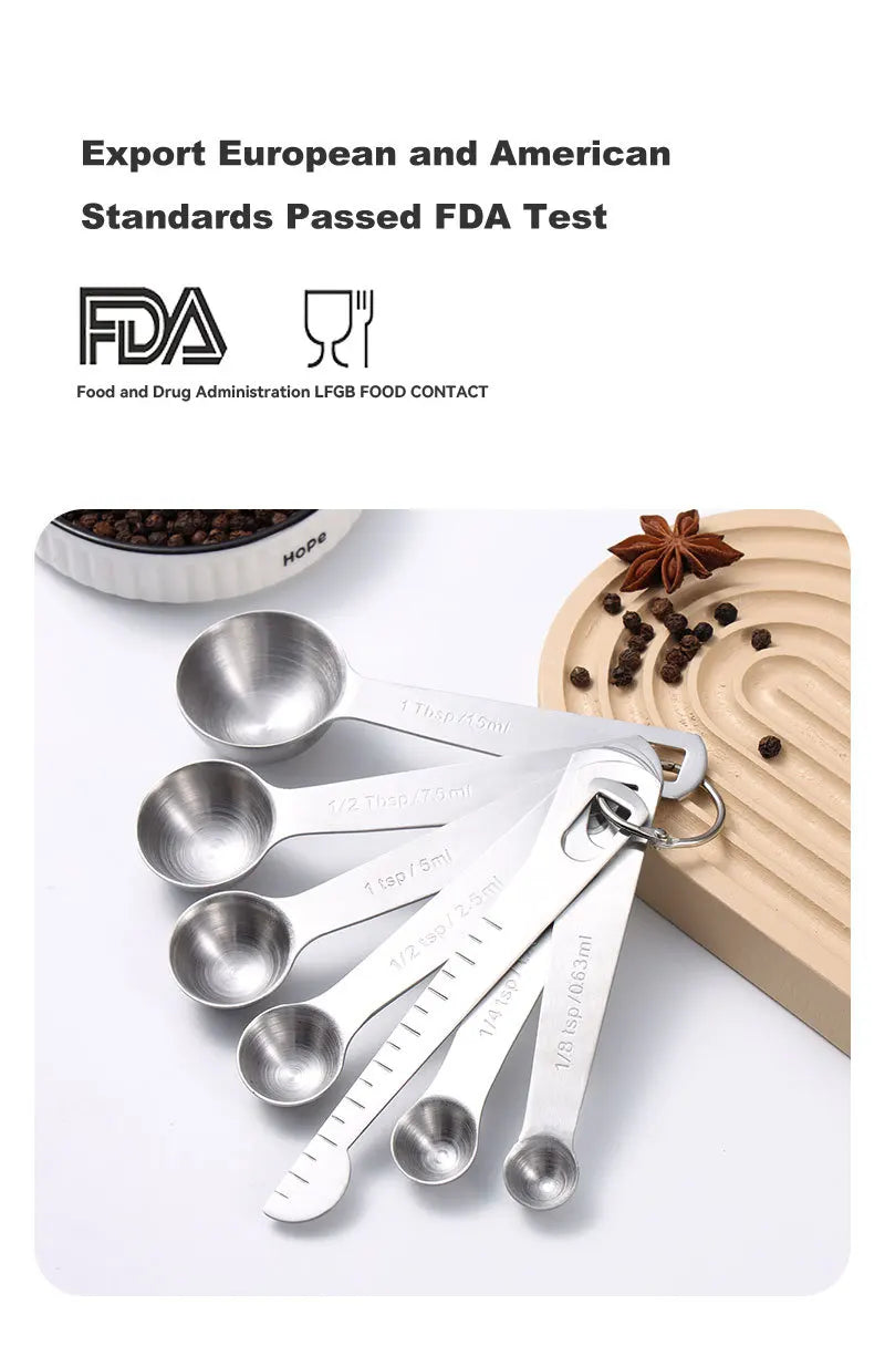 Premium Stainless Steel Measuring Spoon Set