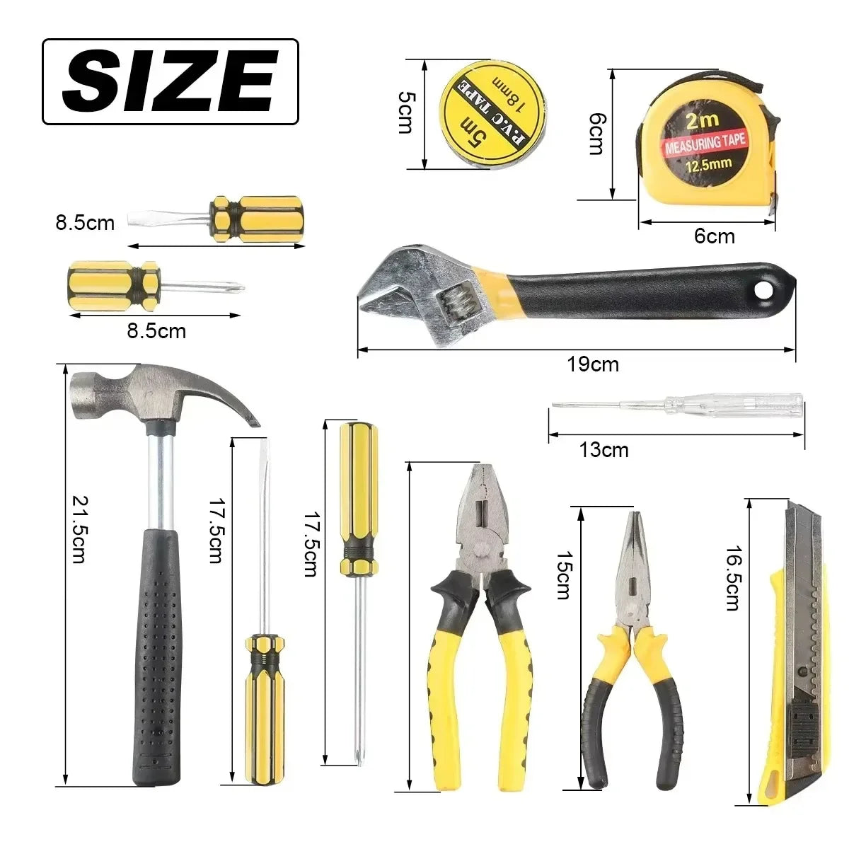 13-Piece Car and Home Tool Kit with Storage Case