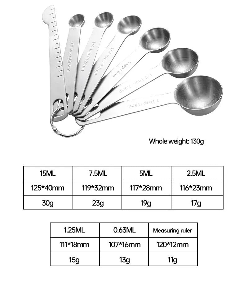 Premium Stainless Steel Measuring Spoon Set