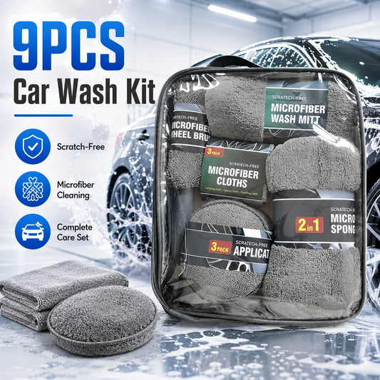 Premium Scratch-Free Microfiber Car Wash & Detailing Kit