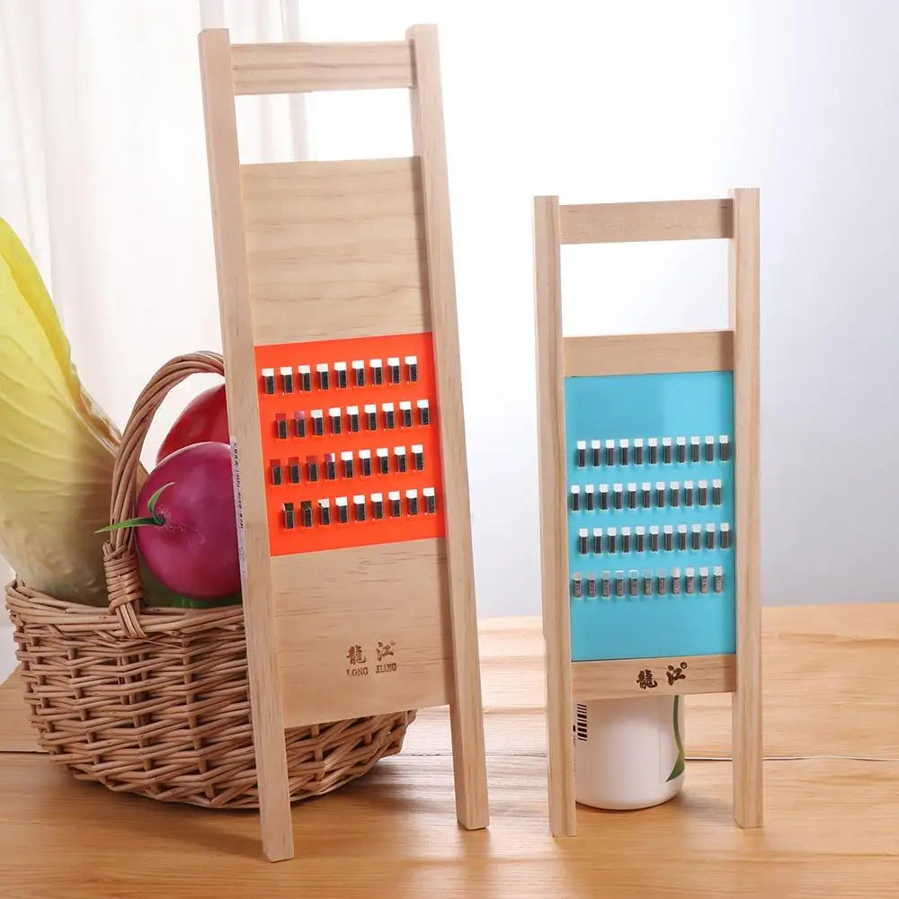 Premium Wooden Handheld Vegetable Slicer & Grater