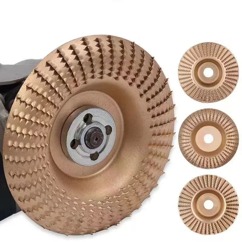 3-Piece Angle Grinder Wood Carving & Shaping Disc Set