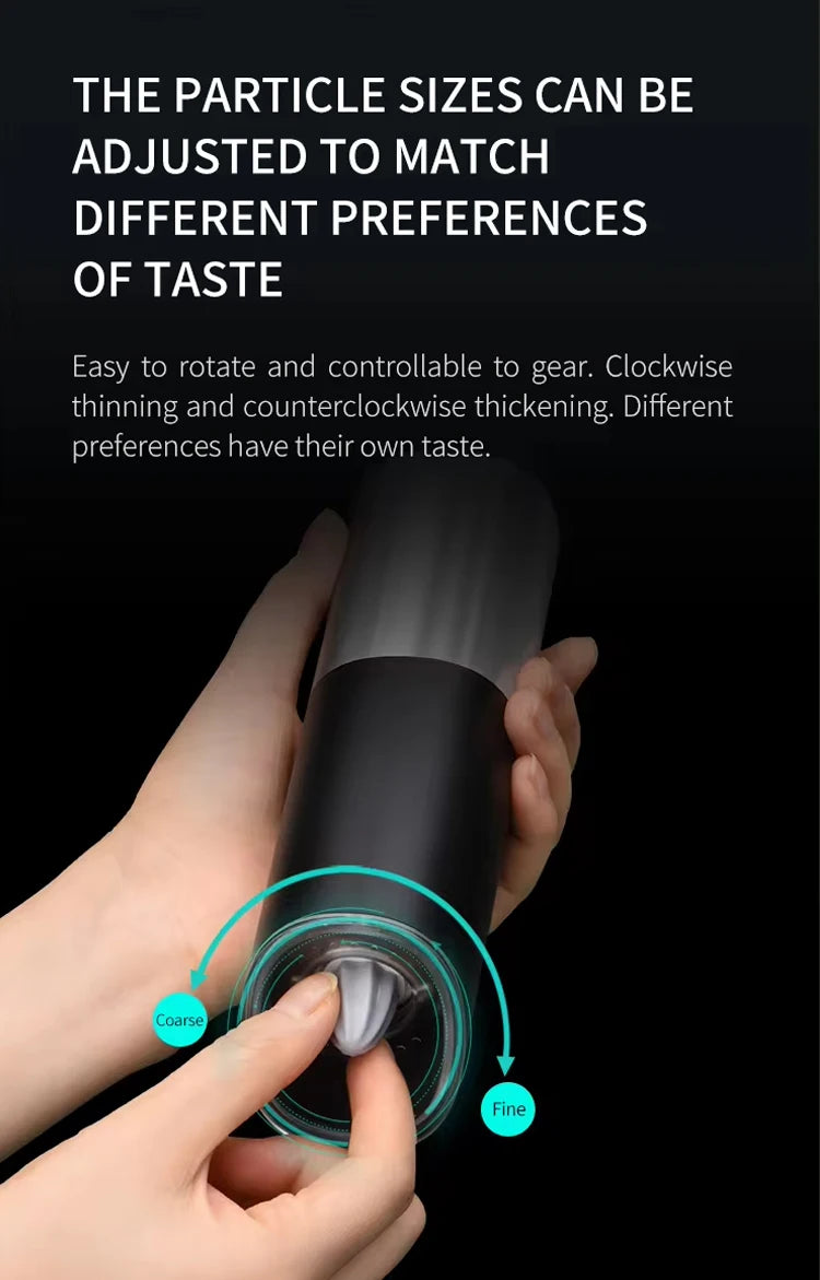 Premium Electric Automatic Salt and Pepper Grinder Set