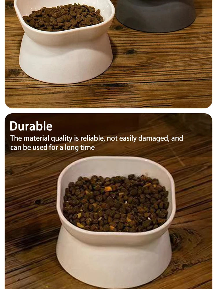Elevated Anti-Vomiting Reversible Cat Bowl