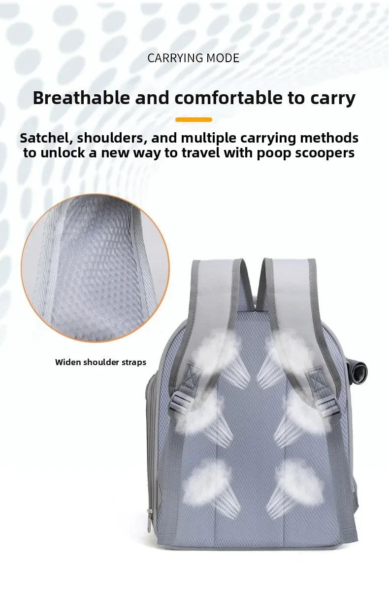 Large Capacity Breathable Mesh Pet Carrier Backpack
