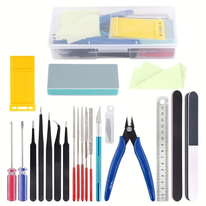 Beginner Hobby Model Tool Kit with Storage Case