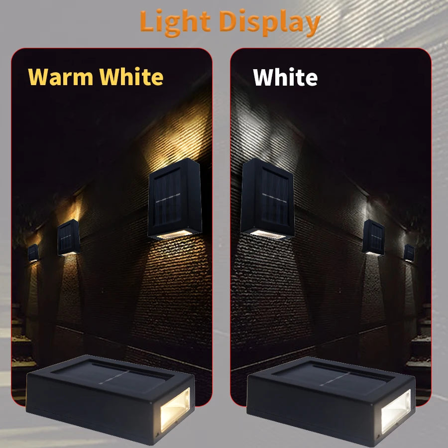 Modern Solar Up and Down Wall Lights