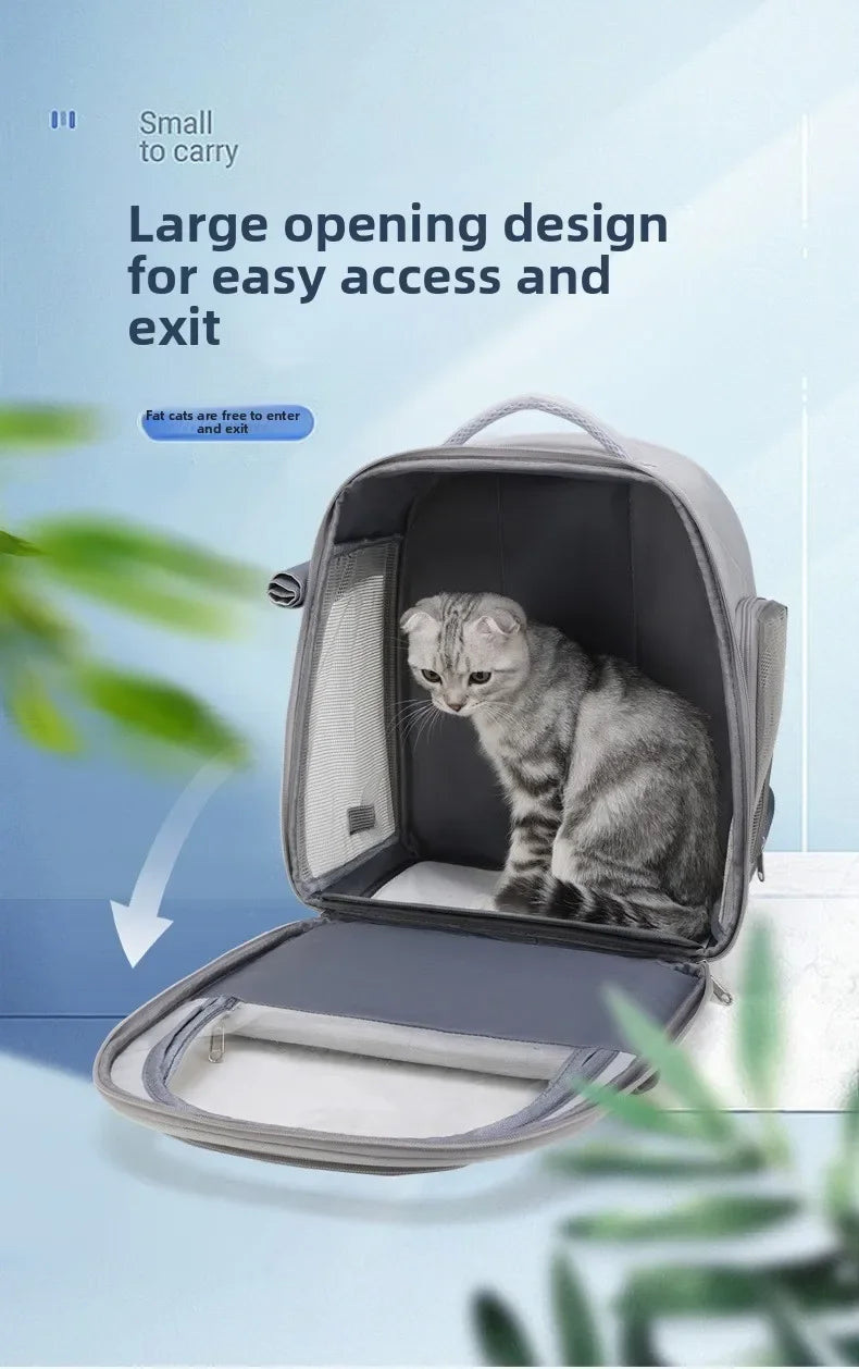 Large Capacity Breathable Mesh Pet Carrier Backpack