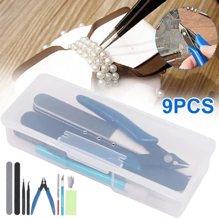 Beginner Hobby Model Tool Kit with Storage Case