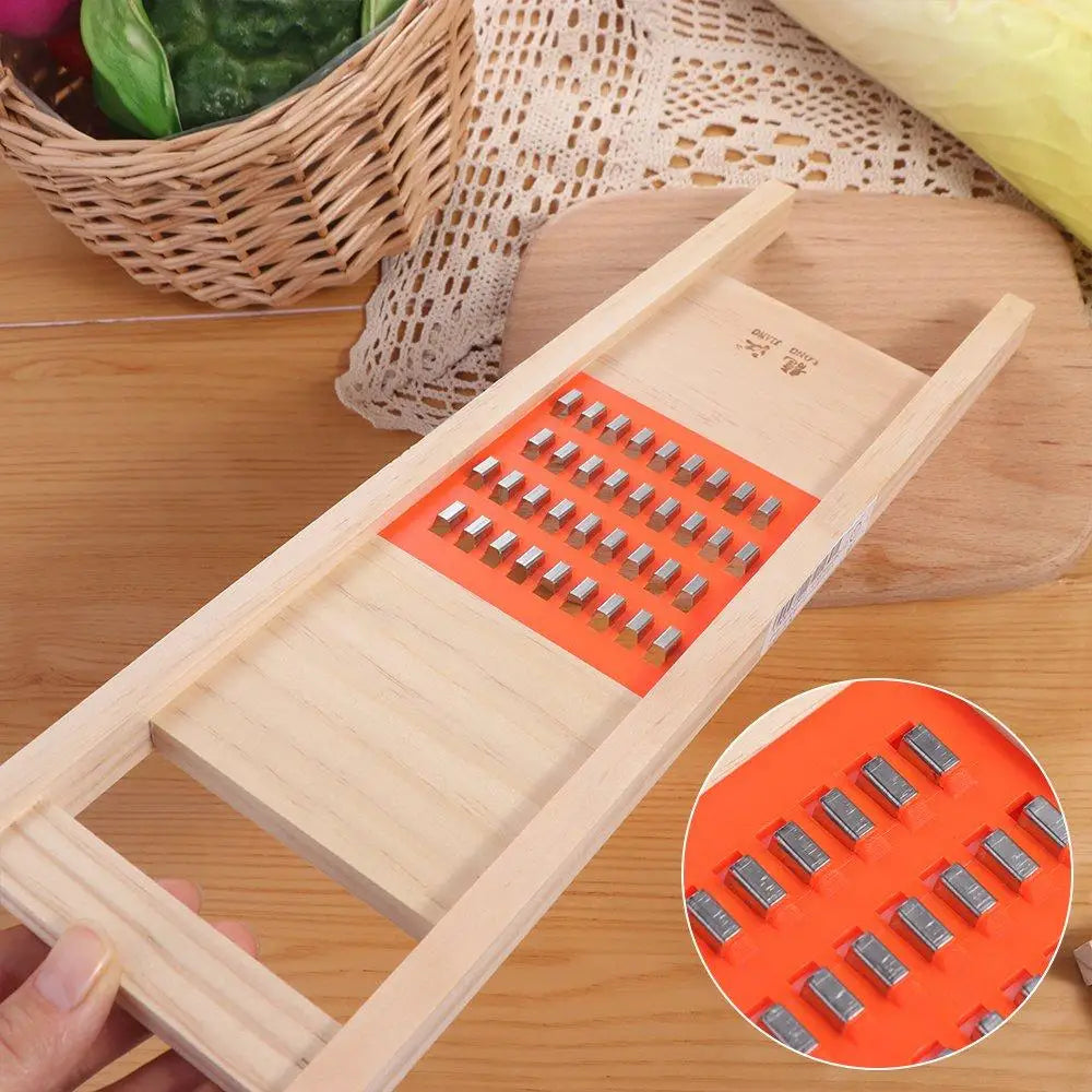 Premium Wooden Handheld Vegetable Slicer & Grater