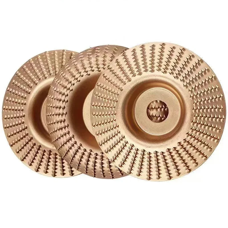 3-Piece Angle Grinder Wood Carving & Shaping Disc Set