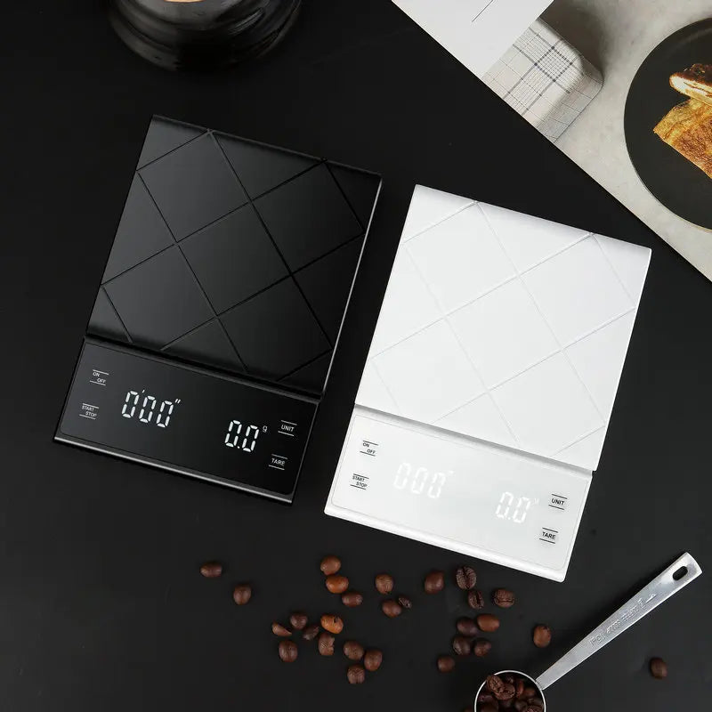 Precision Digital Coffee Scale with Built-In Timer (3kg/0.1g)