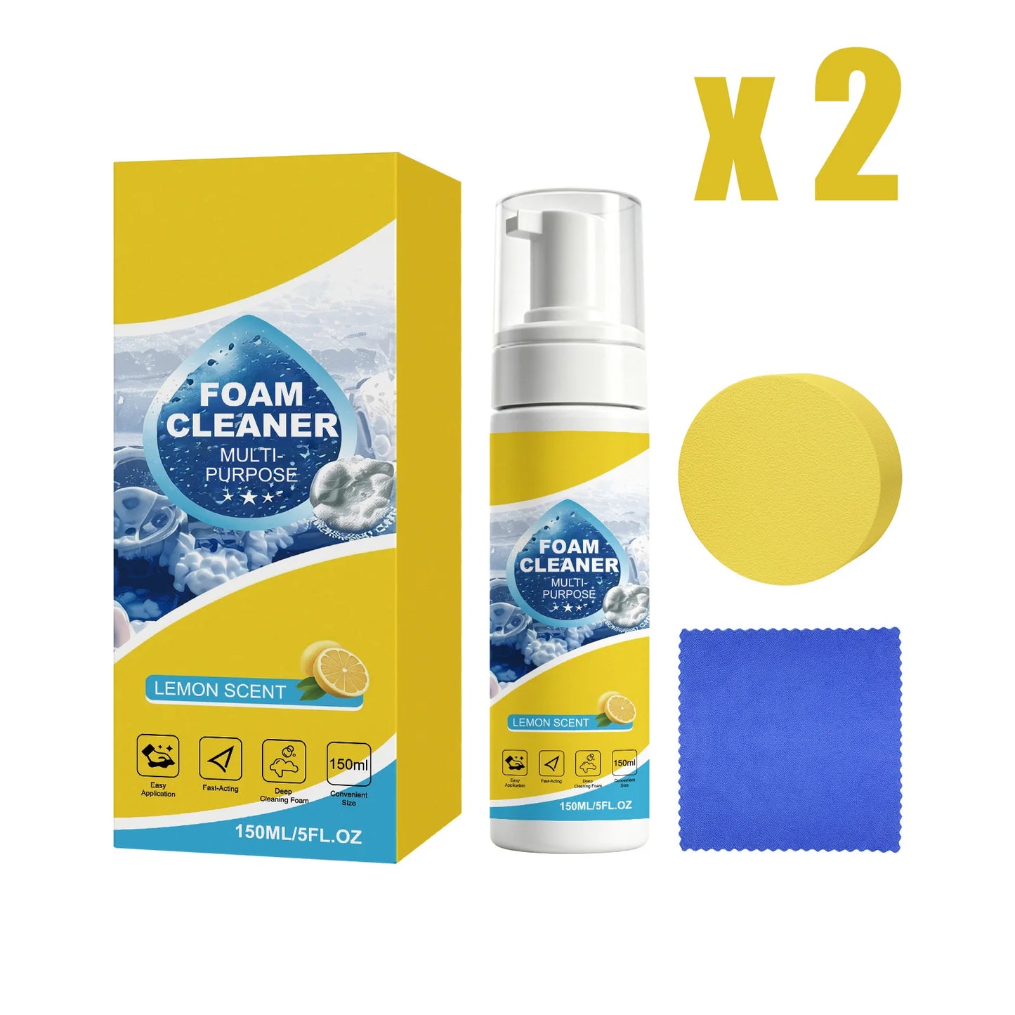 Multi-Purpose Car Interior Foam Cleaner & Detailing Kit