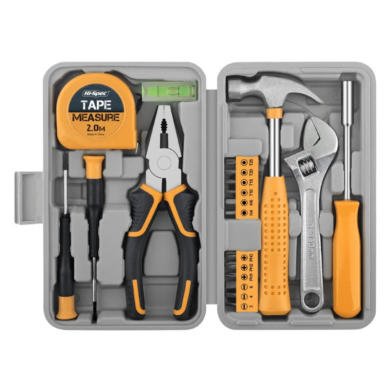 20-Piece Compact Household Tool Kit with Storage Case