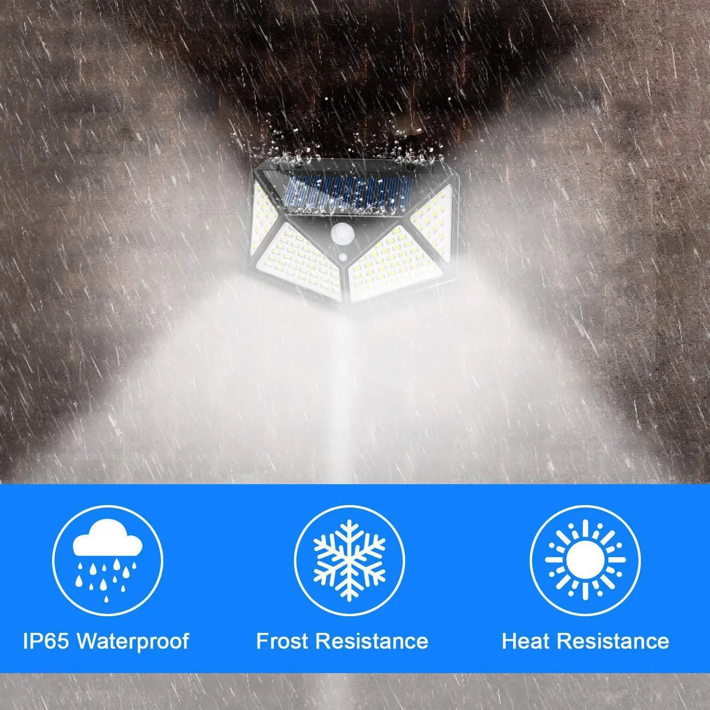100 LED Solar Motion Sensor Security Light