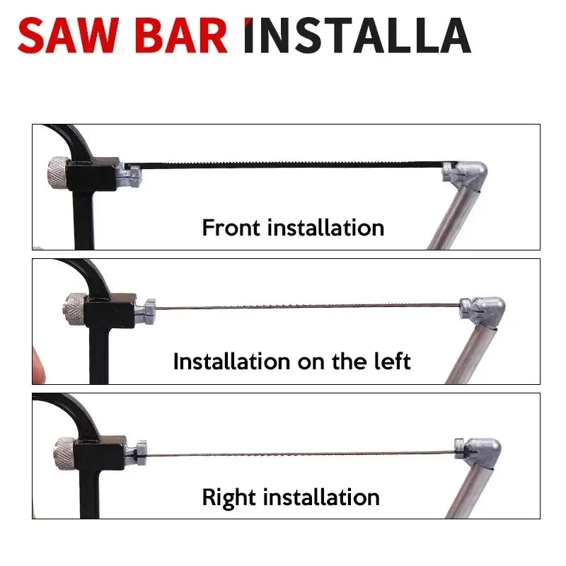 8-in-1 Multi-Purpose Hand Saw Kit for Wood & Metal