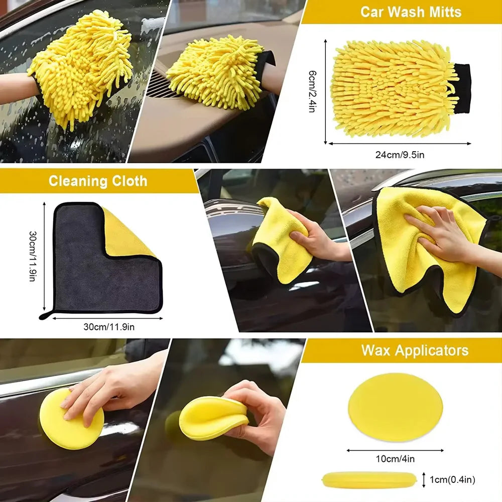 Comprehensive Car Detailing Brush & Polishing Kit