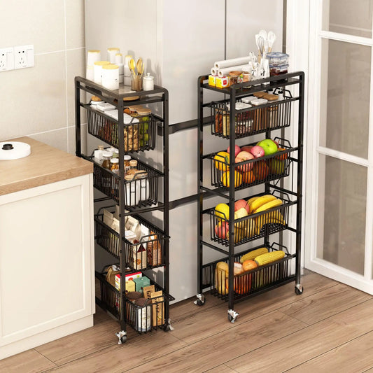 Heavy-Duty Carbon Steel Pull Out Cabinet Organizer